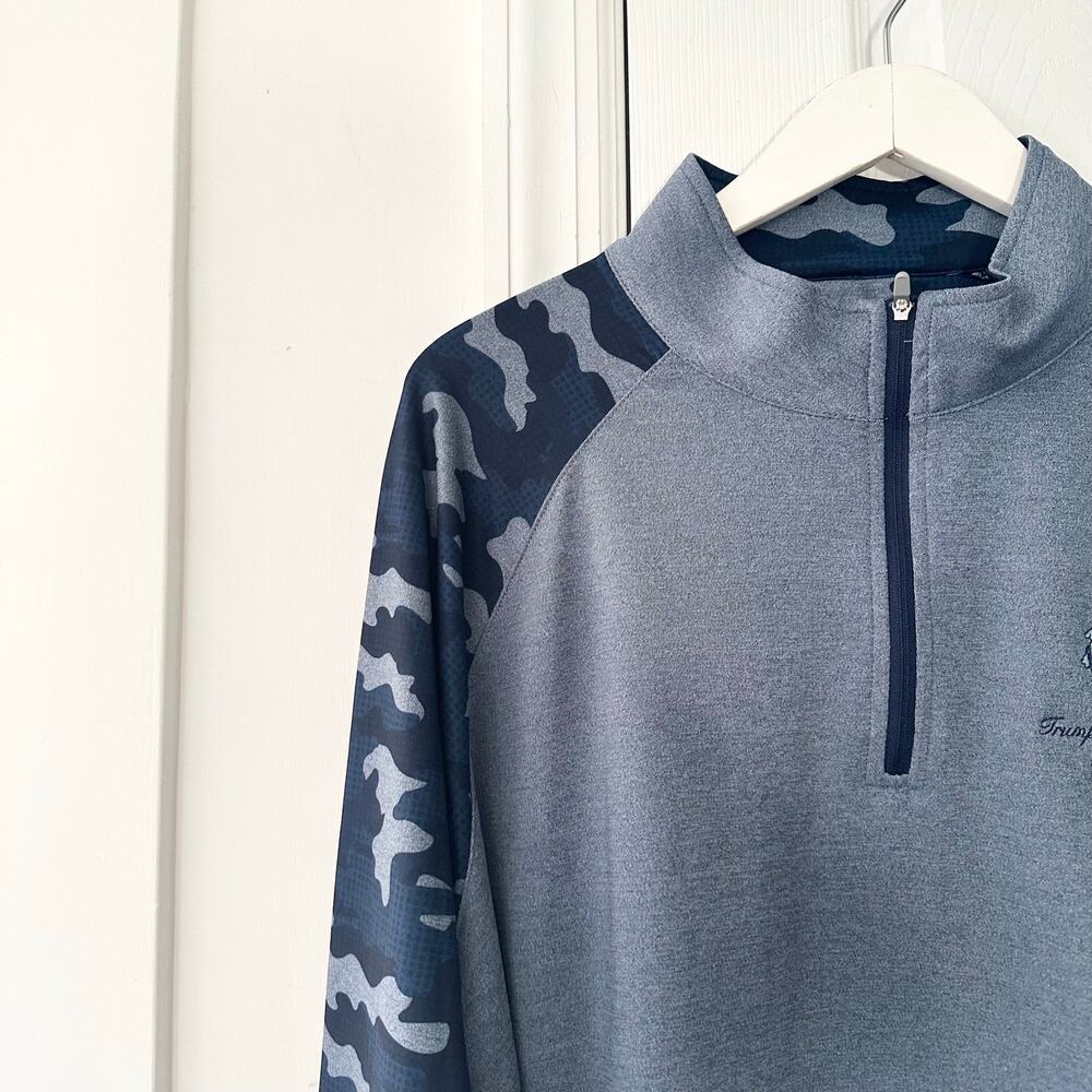 Peter Millar Perth Stretch Loop Terry Quarter Zip… - image 2